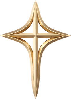 Holy Christian Cross Emblem for Worship Media. . png