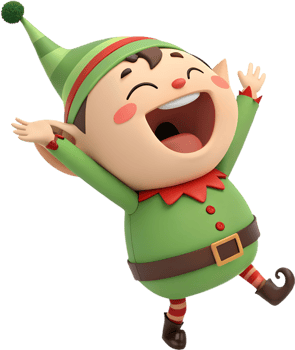 Woodland Fantasy Elf Cartoon with a Playful Mood. . png