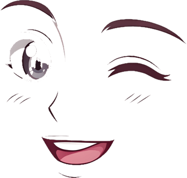 Minimalist Fun and Cute Face Art with Elegant Curved Features. . png