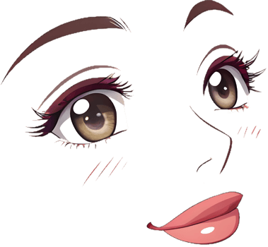 Minimalist Happy Face Clipart with Soft Curved Smile Art. . png
