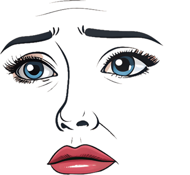 Minimalist Expression Clipart Featuring Smooth Facial Lines. . png