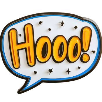 Unique speech bubble sign with the word hello in bold colors and fun design, sign that says hello in a speech bubble, Transparent background png