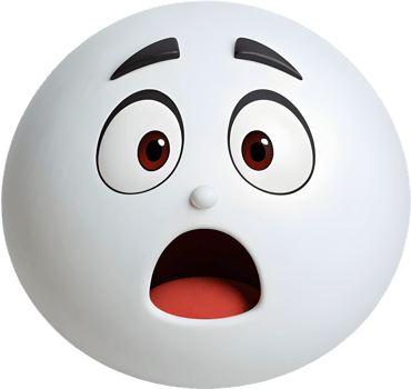 Exaggerated Face with Cheerful Expression. . png