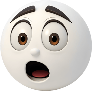 Quirky Round Face with Silly Emotions. . png