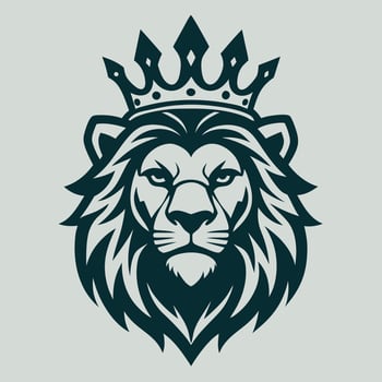 Majestic Lion Crown Logo Perfect for Business Branding vector