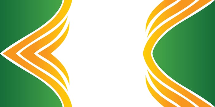 Abstract background with green and yellow lines vector