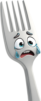 Funny Fork Cartoon Character Clipart for Your Collection. . png