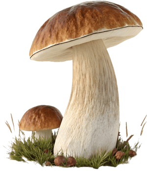 Fungi artwork with realistic textures and bright colors. . png