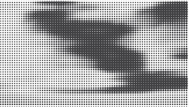 black Halftone dotted vector