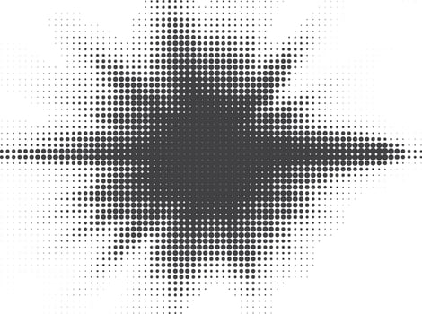 Dynamic Black White Pop Art Halftone Dots Background vector