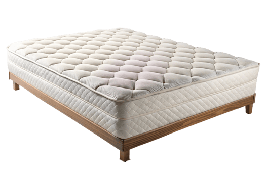 Comfortable and supportive mattress with quilted design, perfect for restful sleep and a relaxing bedroom environment png
