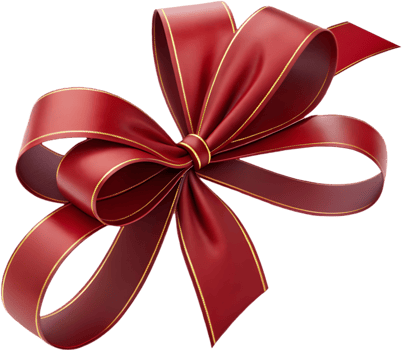 Beautiful Ribbon Bow Clipart for Creative Holiday Gift Decorations. . png