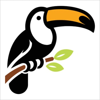 Colorful Toucan Illustration vector