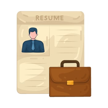 Illustration of Resume vector