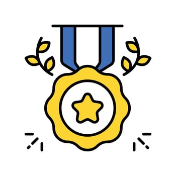 Badge filled outline EPS 10 file. vector