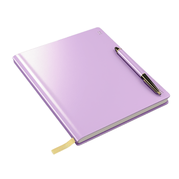 Spiral notebook featuring a cute deer illustration on the cover png