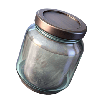 dramatic contemporary Empty Glass Jar with Lid Transparent Background authentic png