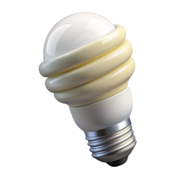 stunning modern Energy Efficient Lightbulb Bright White Transparent Background detailed png