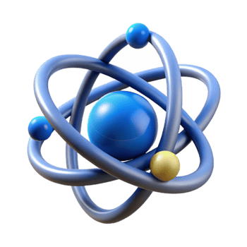 impressive rustic Entangled Electrons Orbit Visualization Blue Rings Cutout Element high quality png