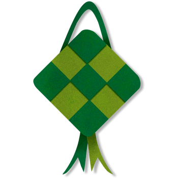 ramadan Mubarak ketupat decoration png