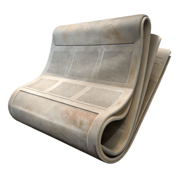 impressive rustic Faded Newspaper Scrap Transparent Background high resolution png