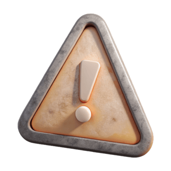 serene vintage Faded Warning Sign Transparent Background original png