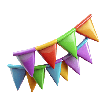 extraordinary modern Festival Flags Colorful String Transparent high resolution png