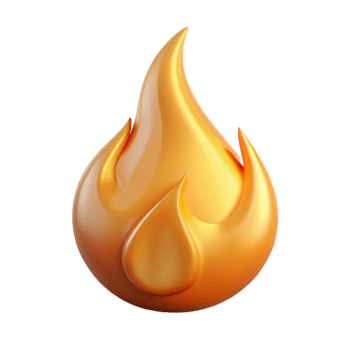 stunning vintage Fire Icon Transparent Background Flames premium png