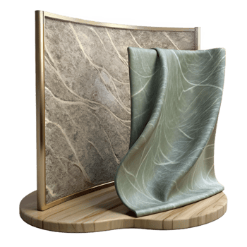 serene vintage Flexible Display on Fabric Transparent Background high quality png