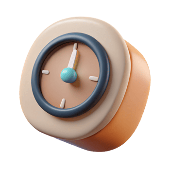 impressive creative Floating Digital Clock Minimalist Style Transparent Background png