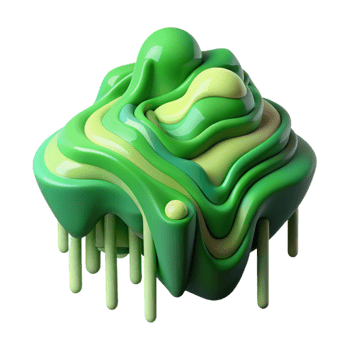 magnificent creative Flowing Data Stream Visualization with Green Hues high quality png