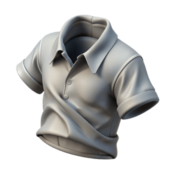 impressive creative Folded Gray Shirt Front View Isolated png