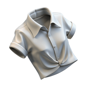 extraordinary abstract Folded White Shirt Top View Isolated high resolution png