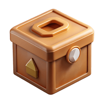 beautiful contemporary Food Bank Donation Box Brown Cardboard Cutout genuine png