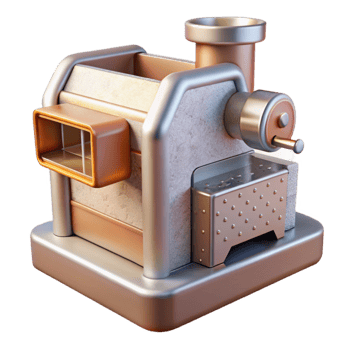 stunning creative Food Fabrication Machine Side View Transparent detailed png