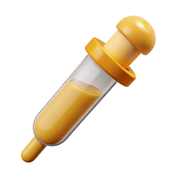 extraordinary traditional Food Grade Pipette with Clear Liquid Isolated detailed png
