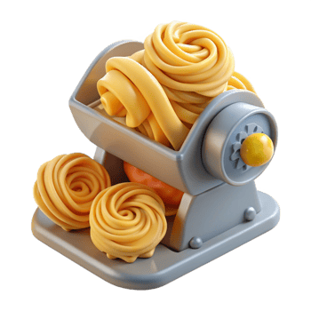 wonderful classic Food Replicator Creating Pasta Isolated detailed png