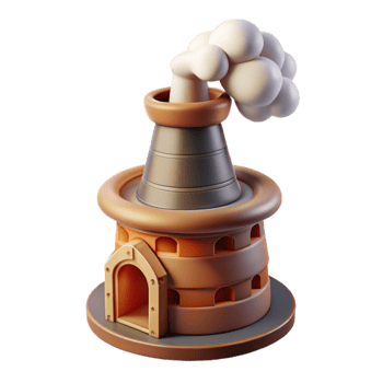 wonderful traditional Food Smoker Chimney Cutout with Smoke Effect high resolution png