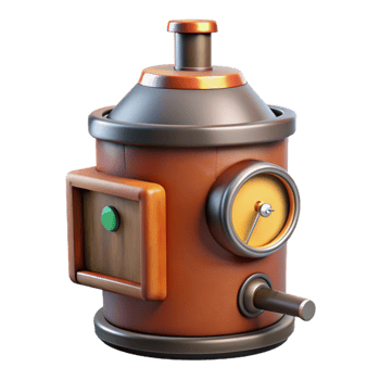 stunning contemporary Food Smoker with Temperature Gauge Cutout high quality png