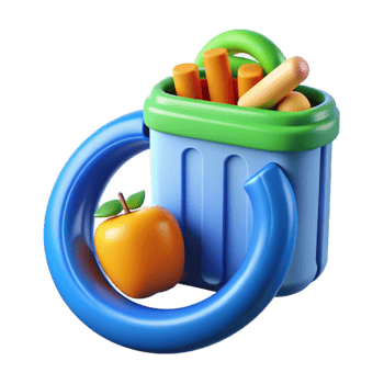 stunning traditional Food Waste Reduction Chart Blue Gradient Transparent detailed png