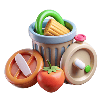 stunning vintage Food Waste Reduction Tips Infographic Colorful Design Transparent premium png