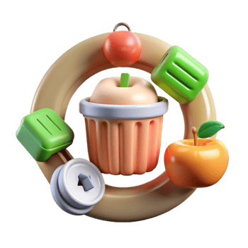 stunning minimalist Food Waste Reduction Tips Infographic Colorful Design Transparent high quality png