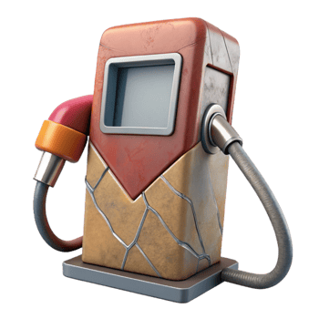 serene abstract Fractured Gas Pump Cutout exclusive png