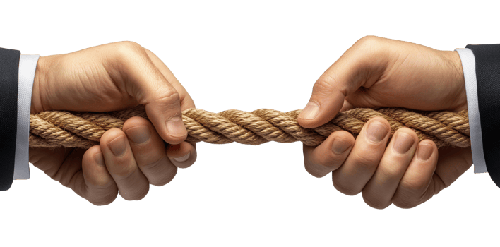 Businessmen Pulling on a Rope png