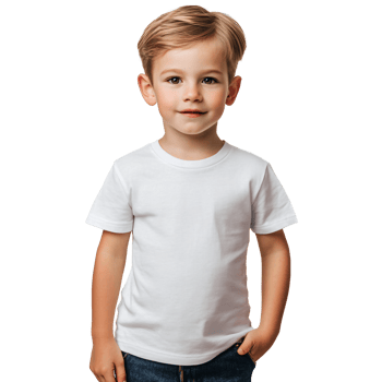 White shirt on a smiling little boy png