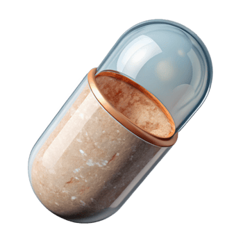 elegant vintage Future Food Capsule Open Top Transparent professional png