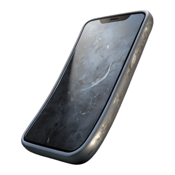 impressive contemporary Future Smartphone Curved Display Black Finish Element genuine png