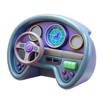 dramatic modern Futuristic Car Dashboard Transparent premium png