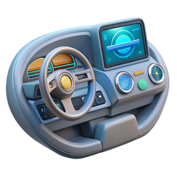 magnificent minimalist Futuristic Car Dashboard Transparent professional png