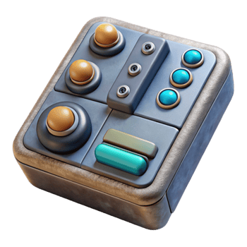 impressive traditional Futuristic Control Panel Isolated with Buttons professional png
